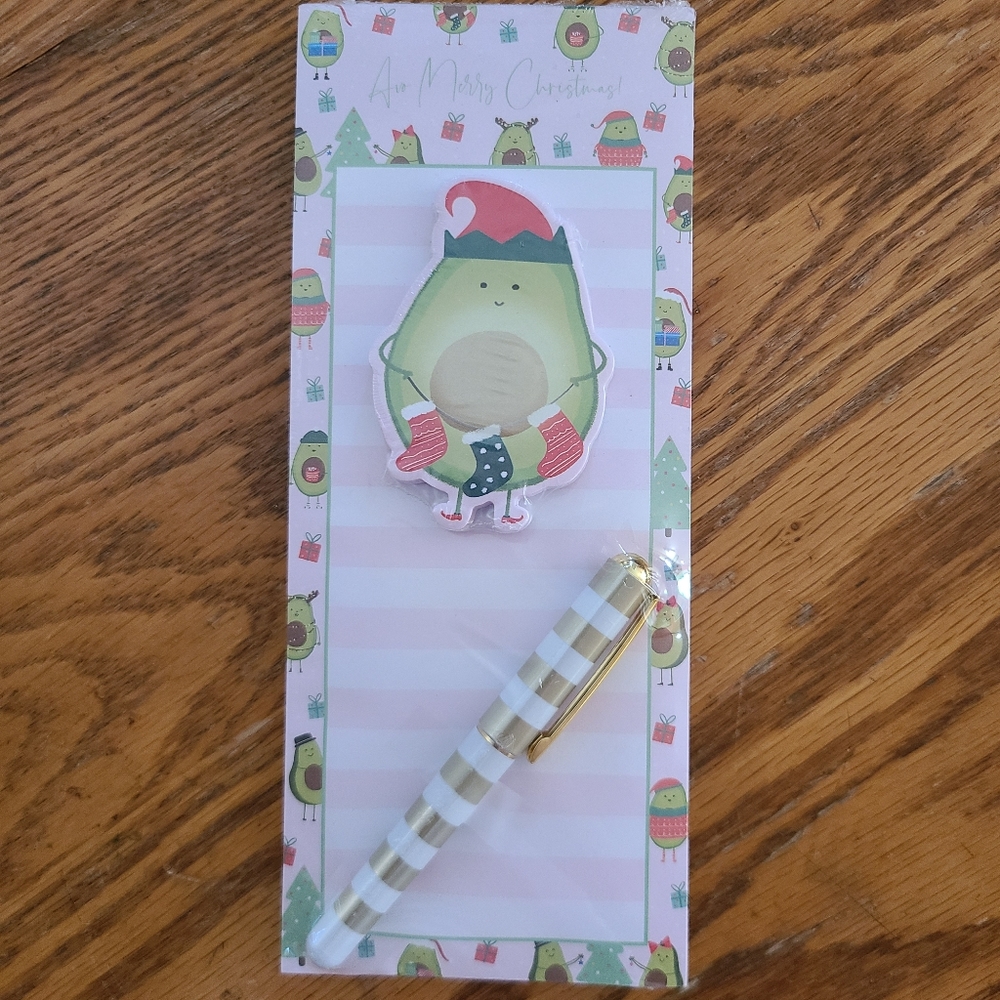 👀50% OFF📒✏️🎄NIP‼️Lady Jayne Ltd. brand Christmas Themed Magnetic Note Pad Set